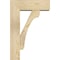 Ekena Millwork Legacy Block Rough Sawn Bracket w/ Offset Brace, Douglas Fir, 6"W x 16"D x 24"H BKT0604X16X24LEC05RDF - alternate 2